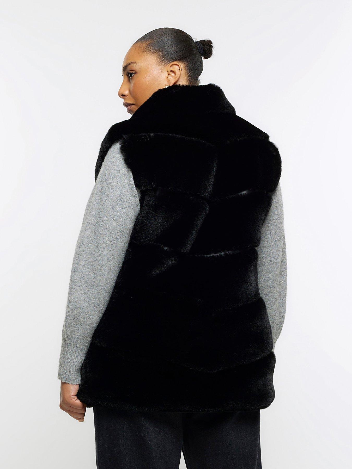 Plus shop fur gilet