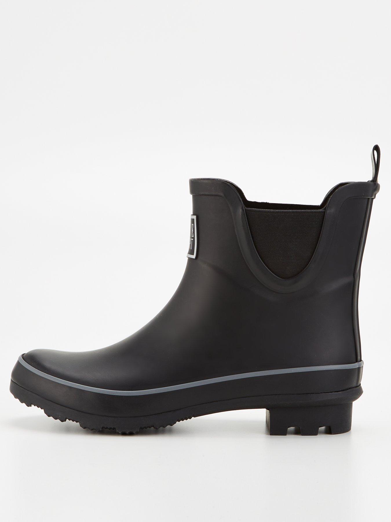 undefined Rubber Ankle Wellington Boot - Black