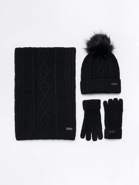 river-island-cable-knit-gift-set-black