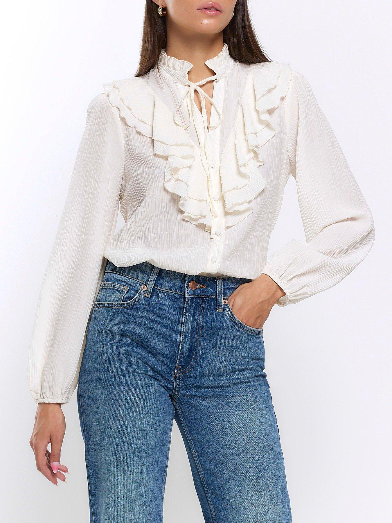 River island ruffle top hotsell
