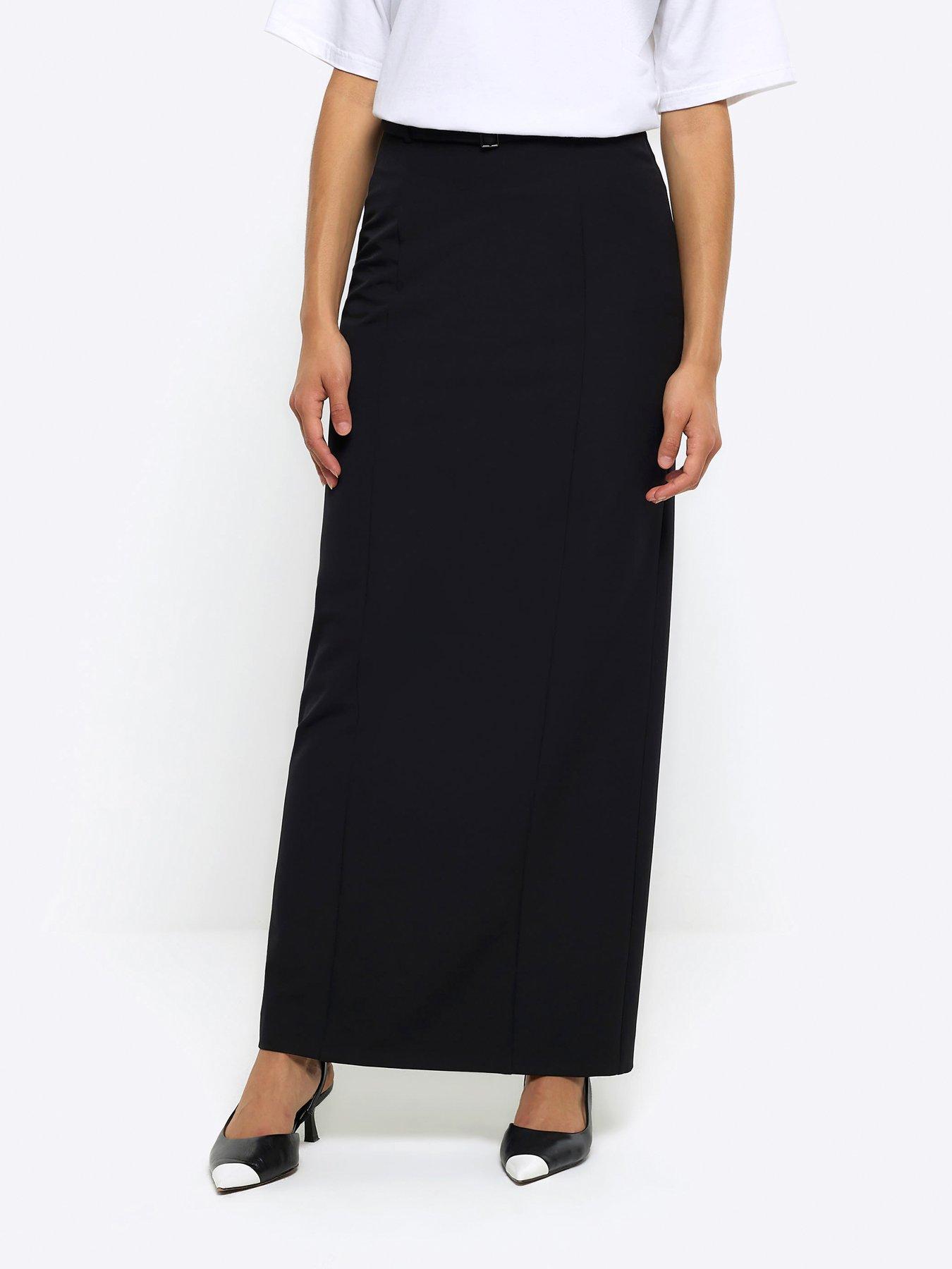 Long black skirt outlet uk