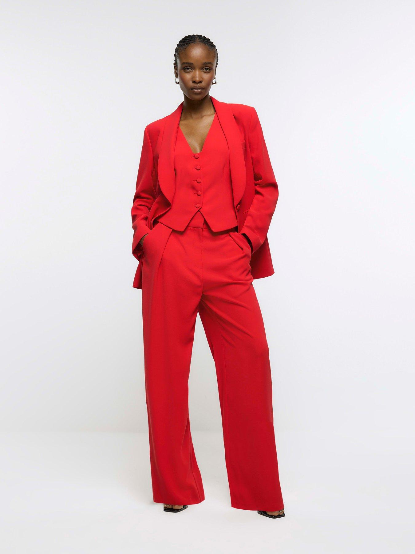 Red dress pants sales womens