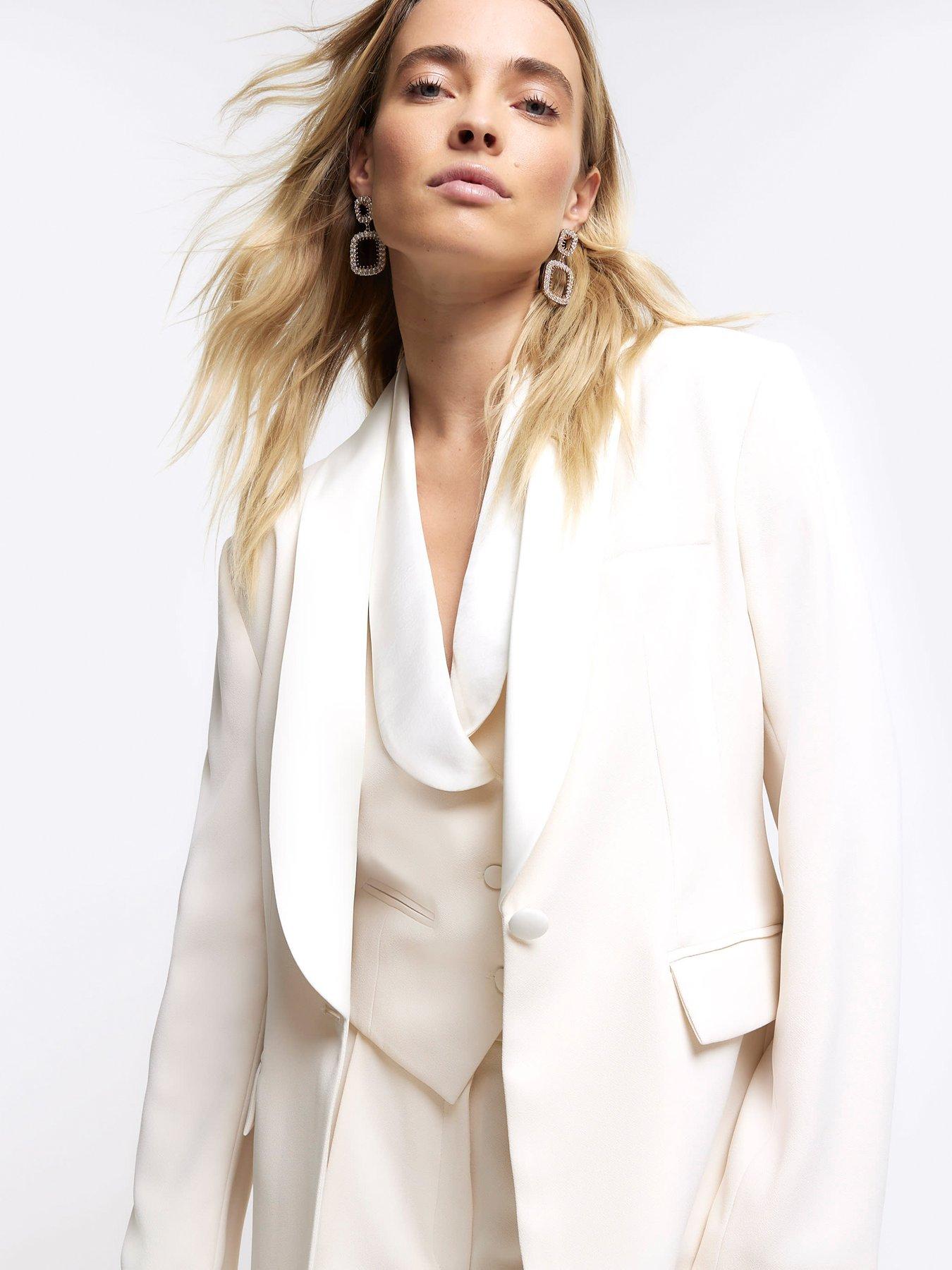 River island tux blazer store