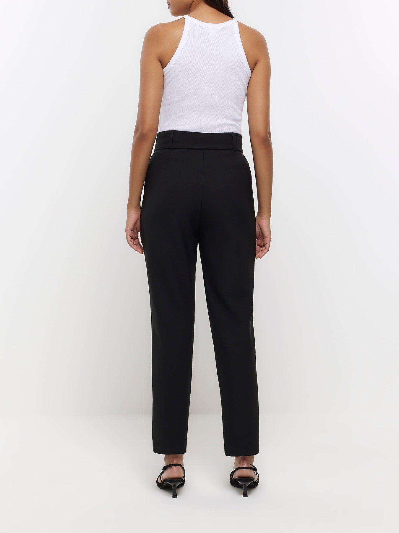 Belted store black trousers