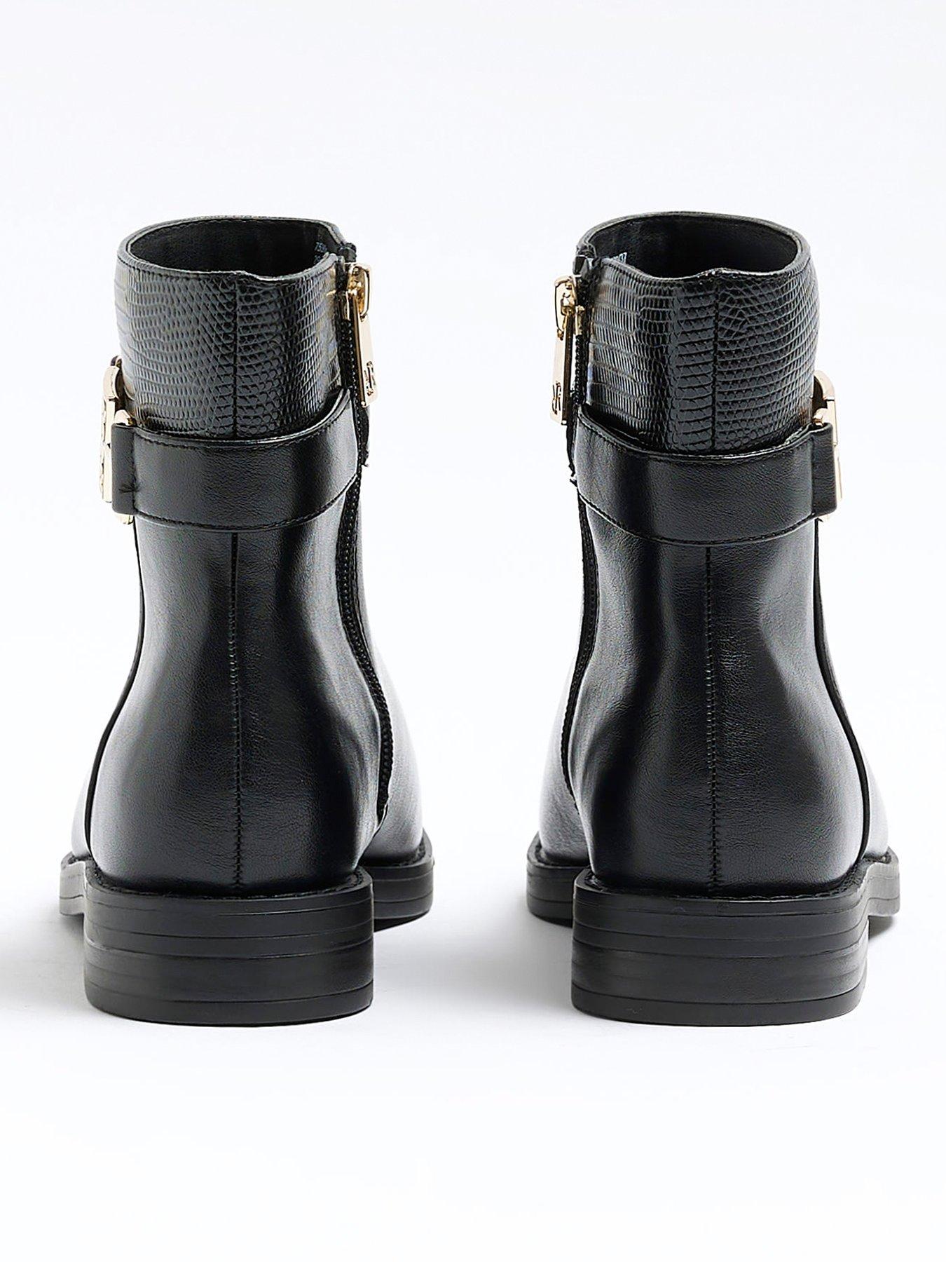 River island flat ankle boots store