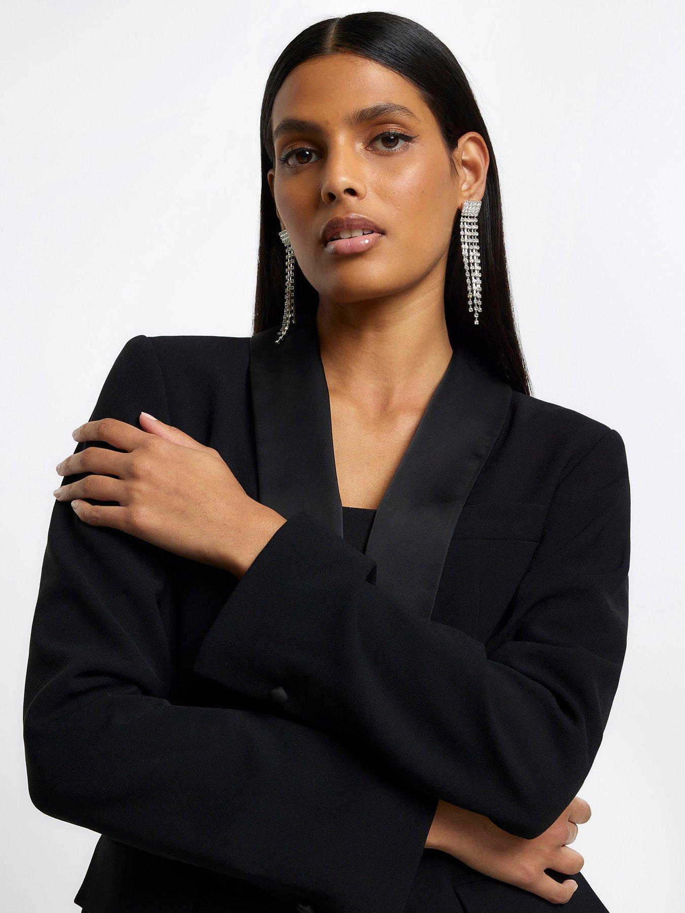 Shawl Collar Tux Blazer Black