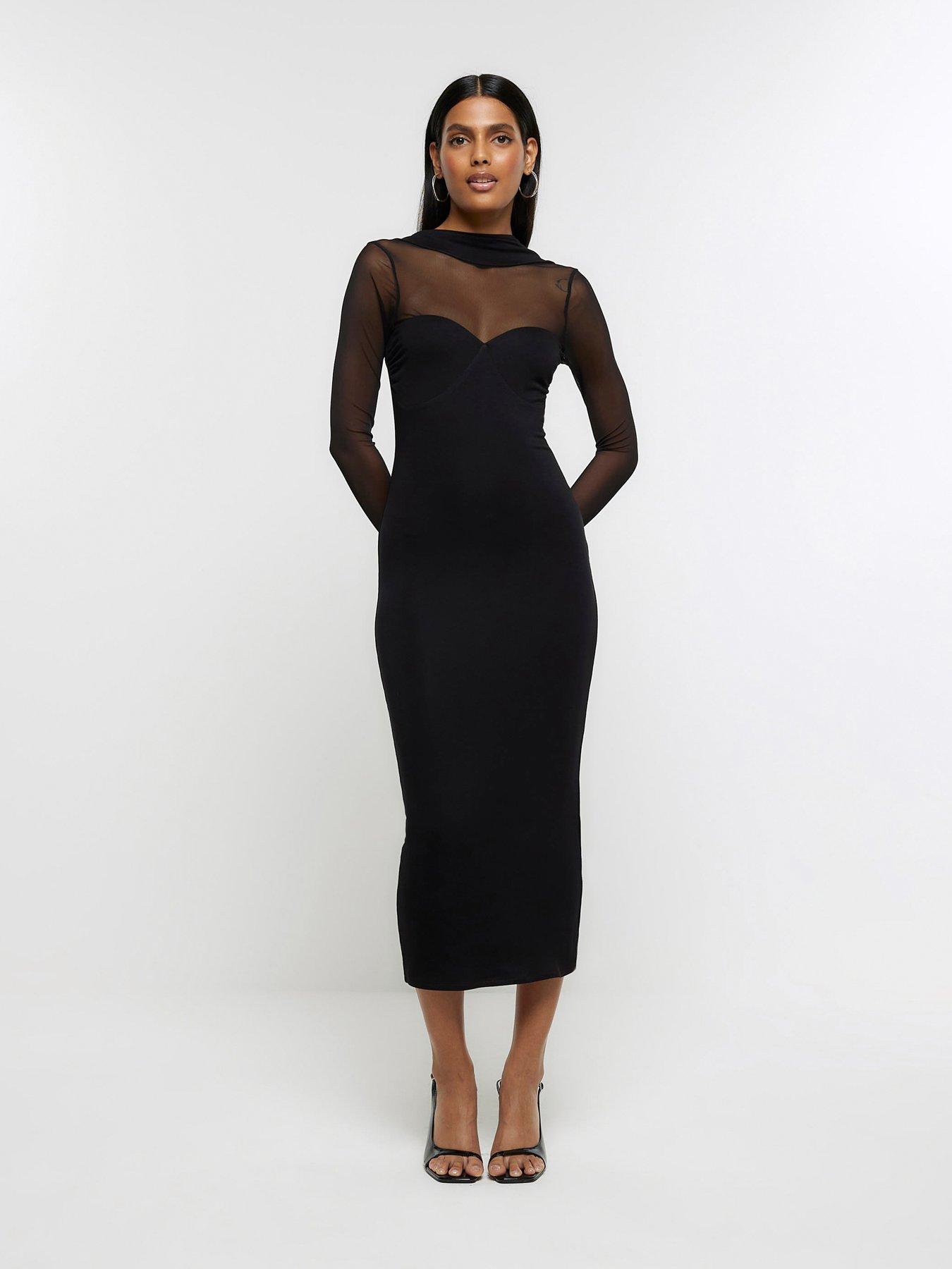 River island jersey dress online