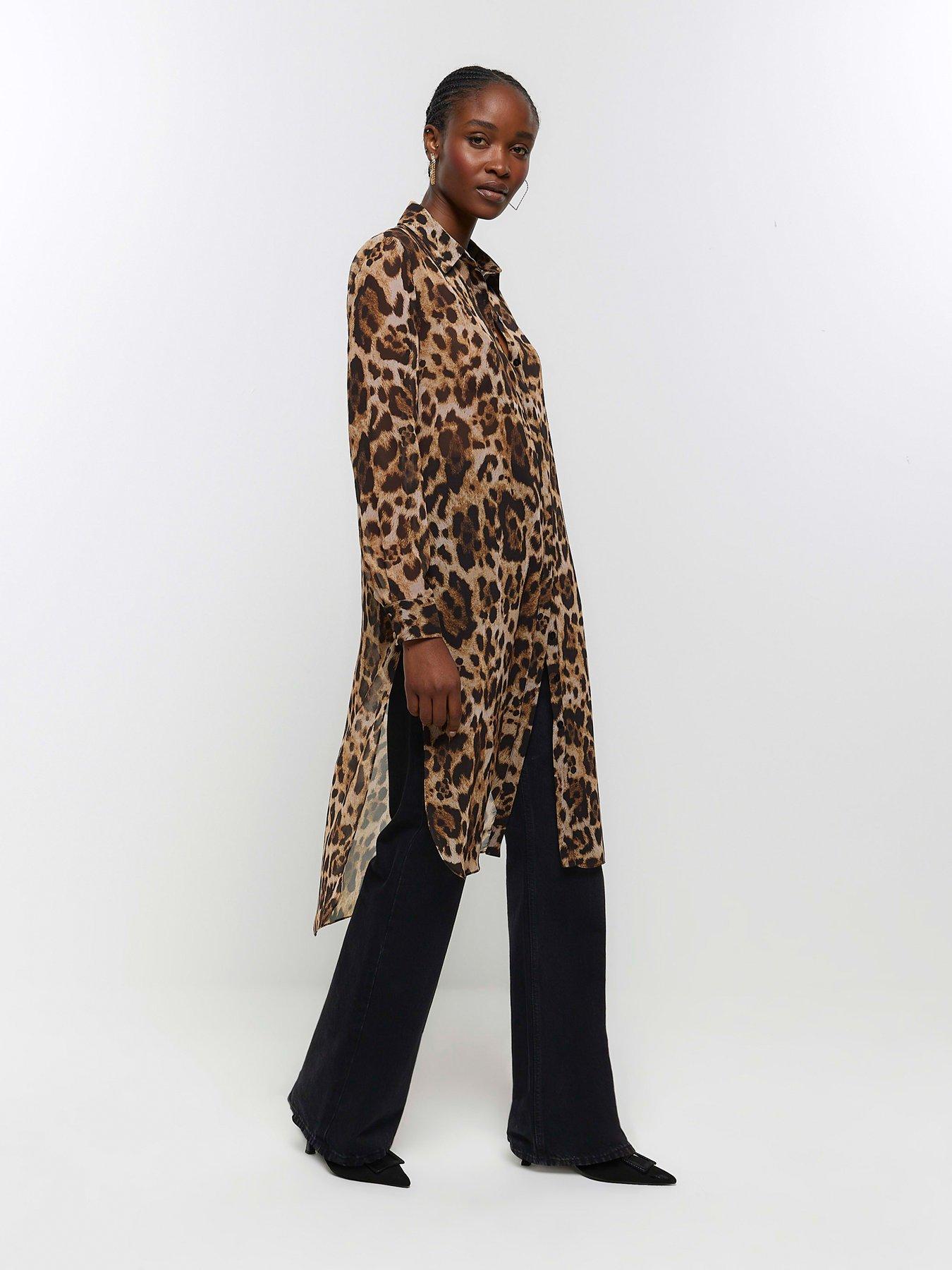 River island sale animal print shirt