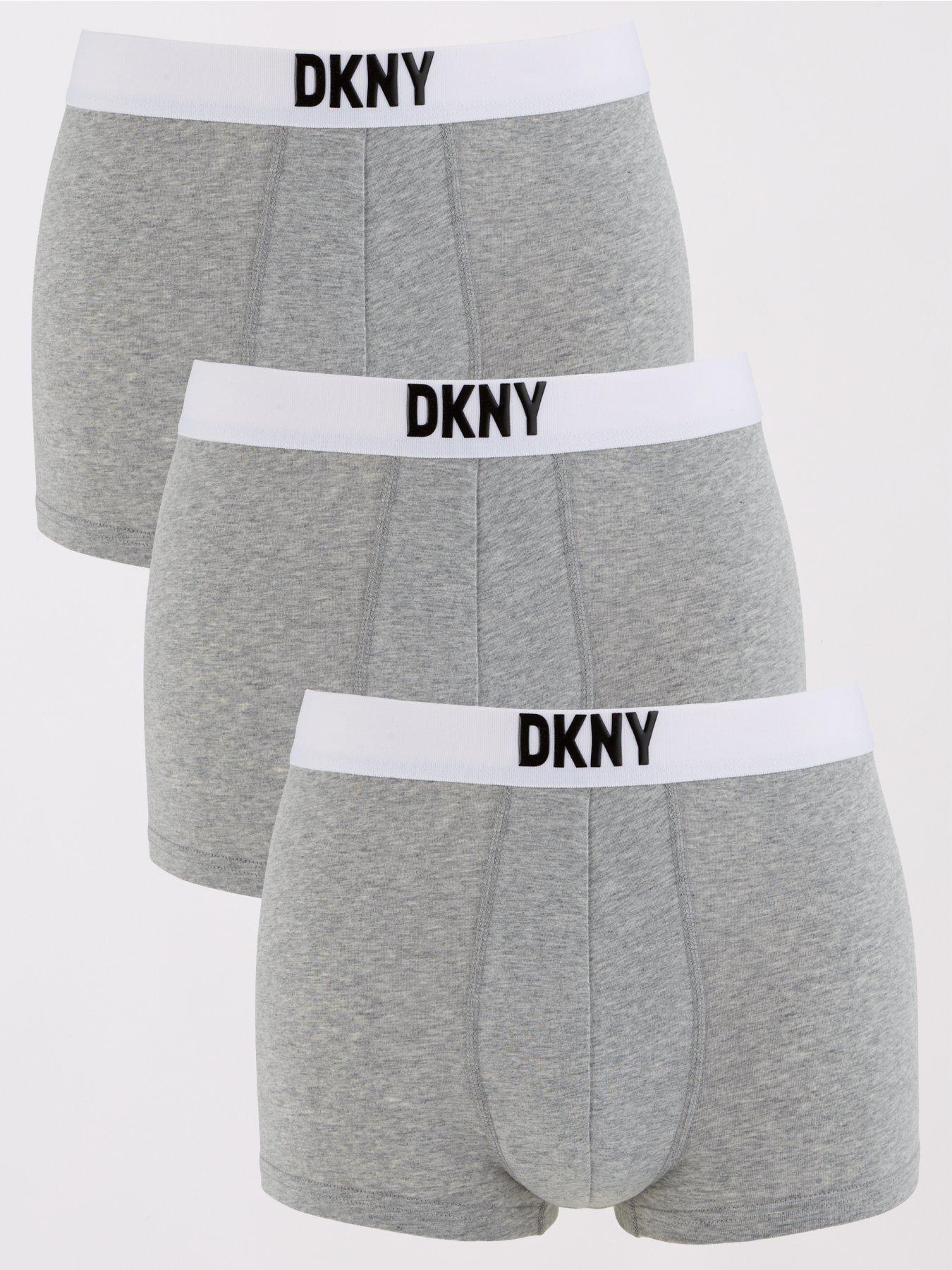 DKNY 3 Pack Lawrence Trunks - Grey | very.co.uk