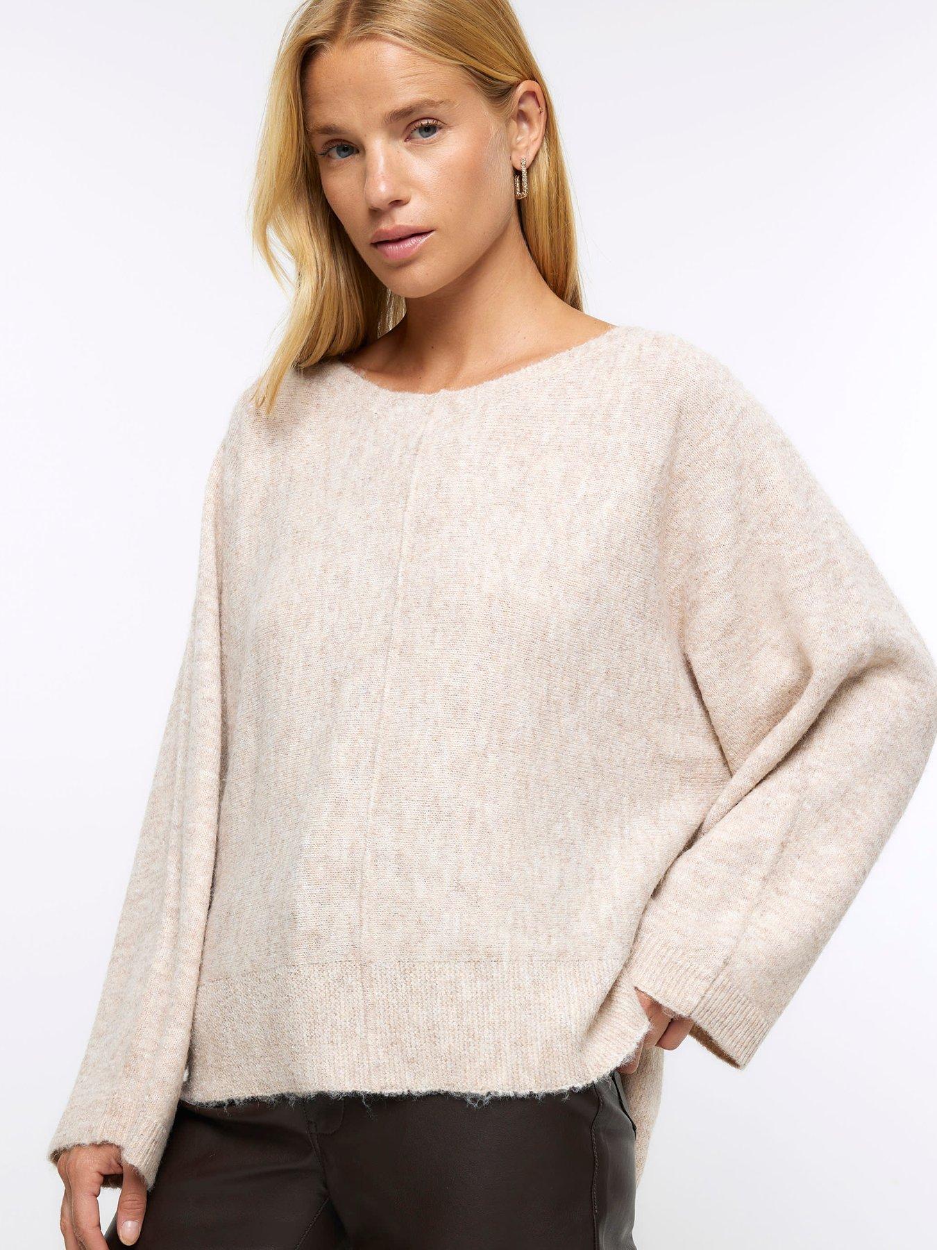 Cream oversized outlet jumper