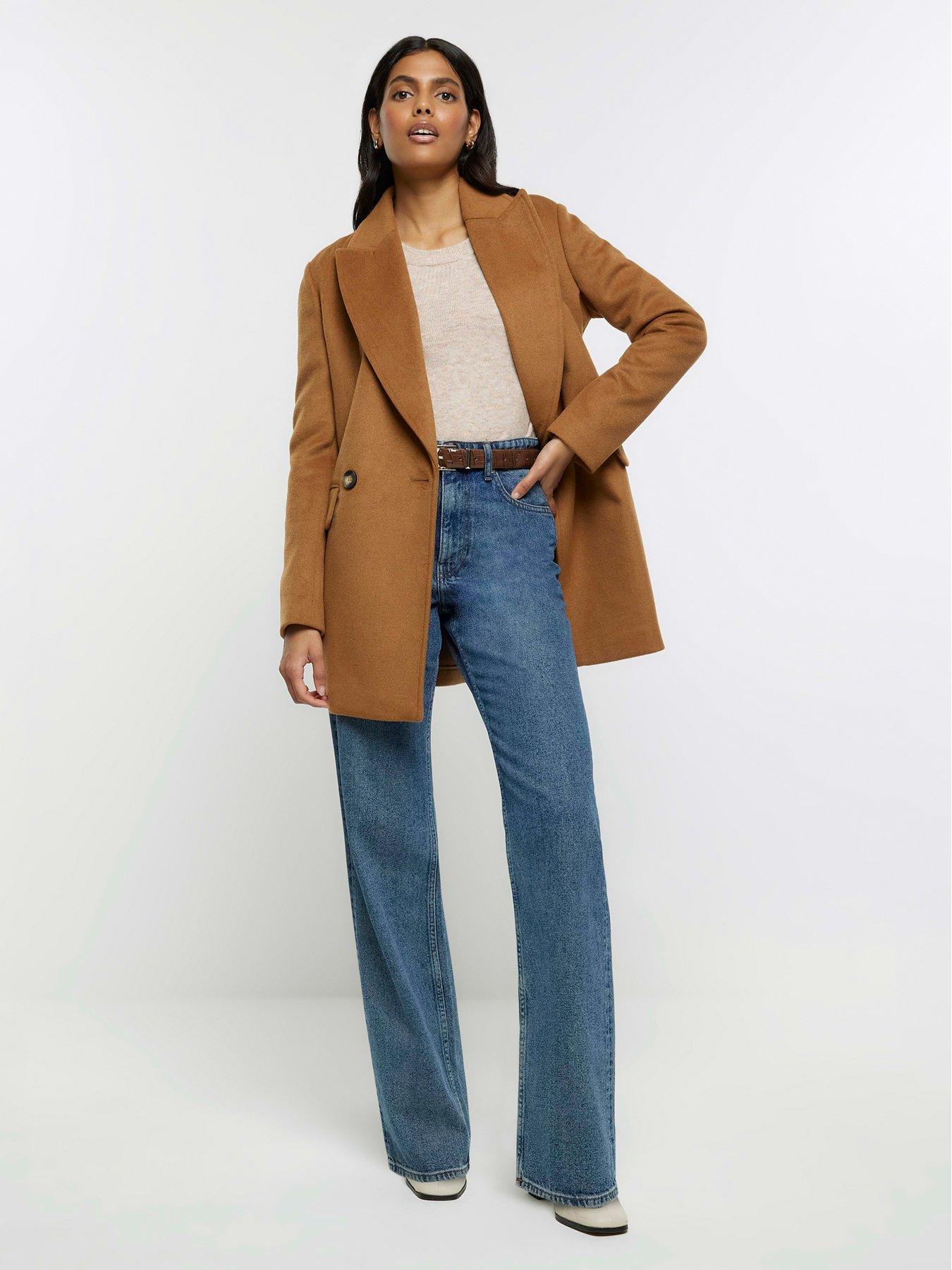 Stradivarius Split Front Leggings In Camel-neutral from ASOS on 21