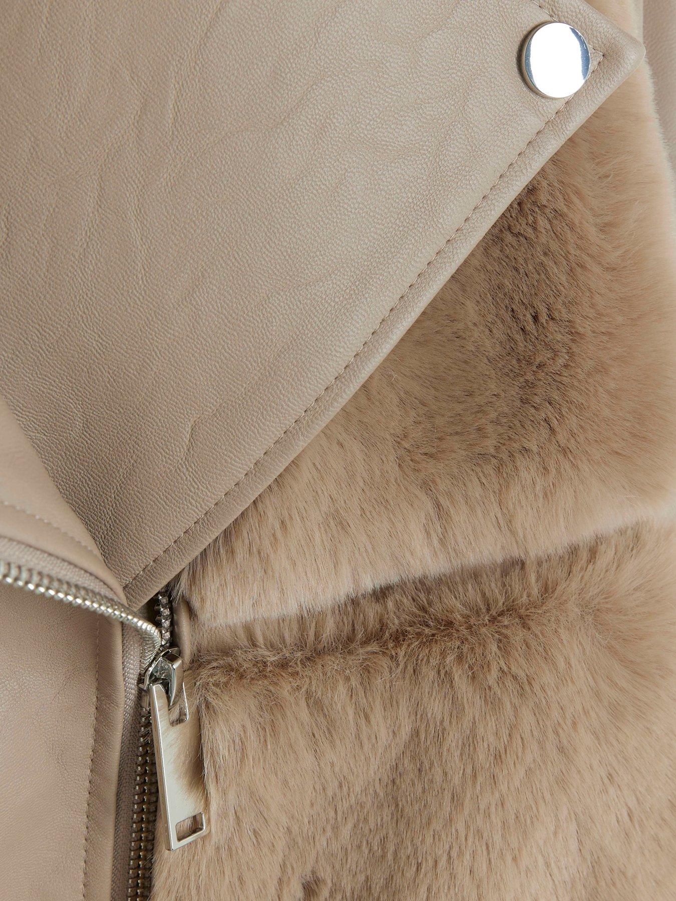 River island grey suede biker jacket deals