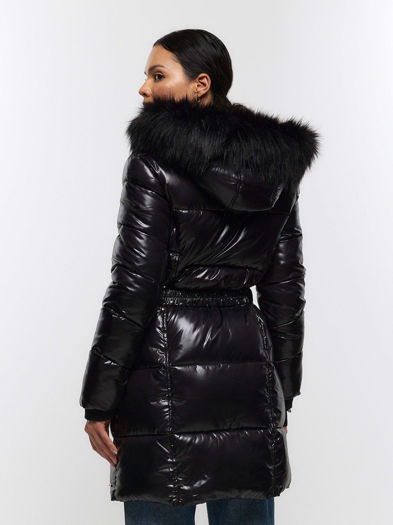 Glam Padded Coat Black