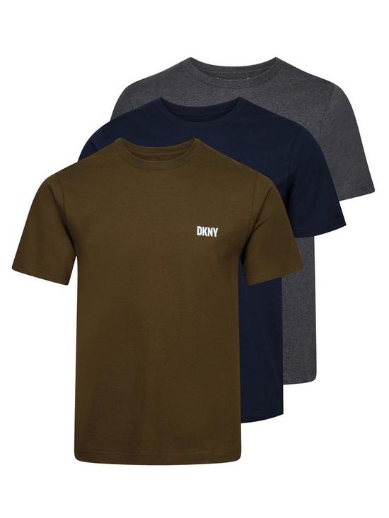front image of dkny-giants-3-pack-t-shirt-multi