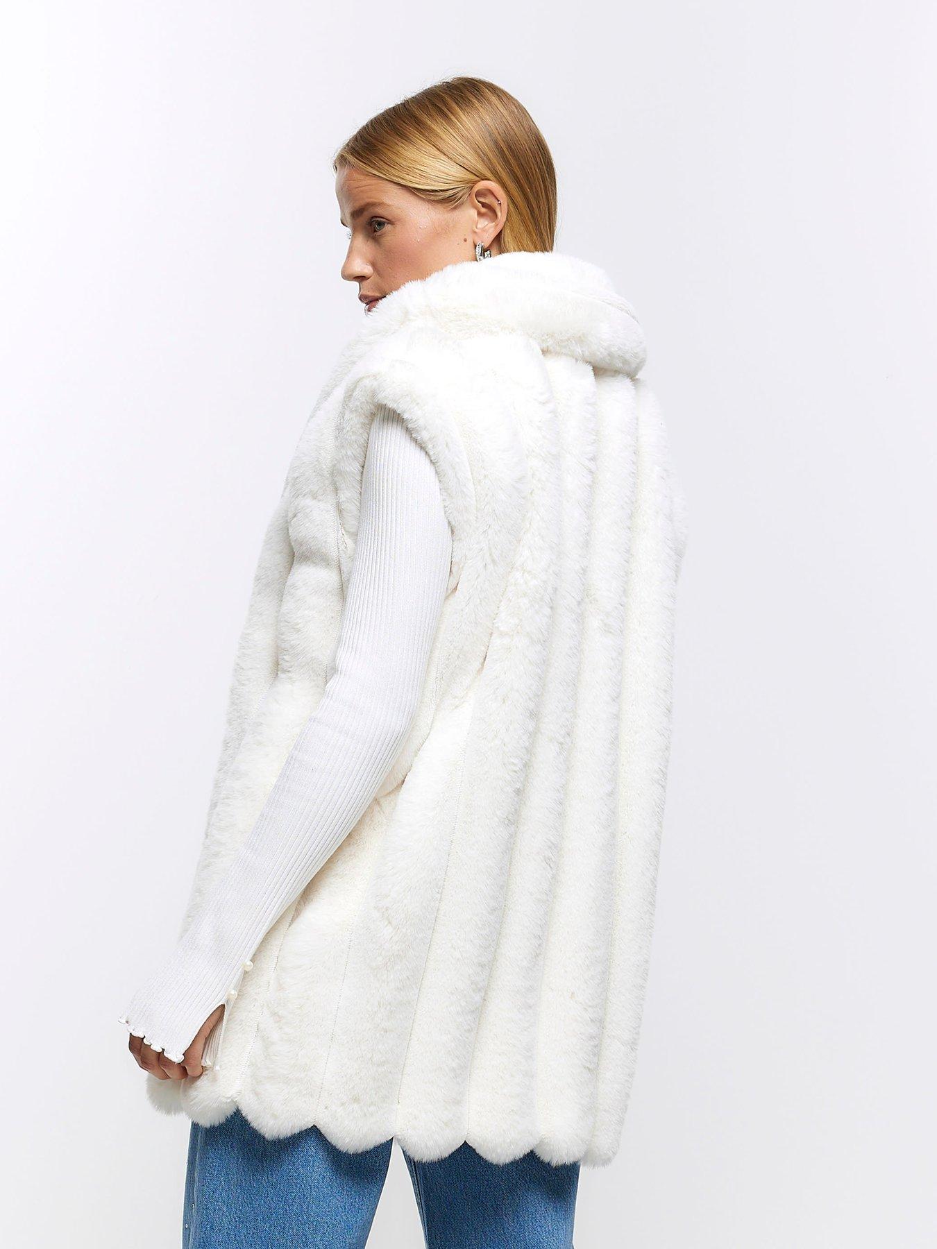 River island faux fur 2024 gilet