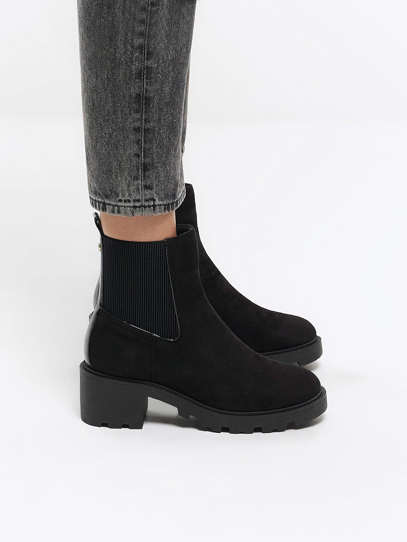 River island suede chelsea on sale boots