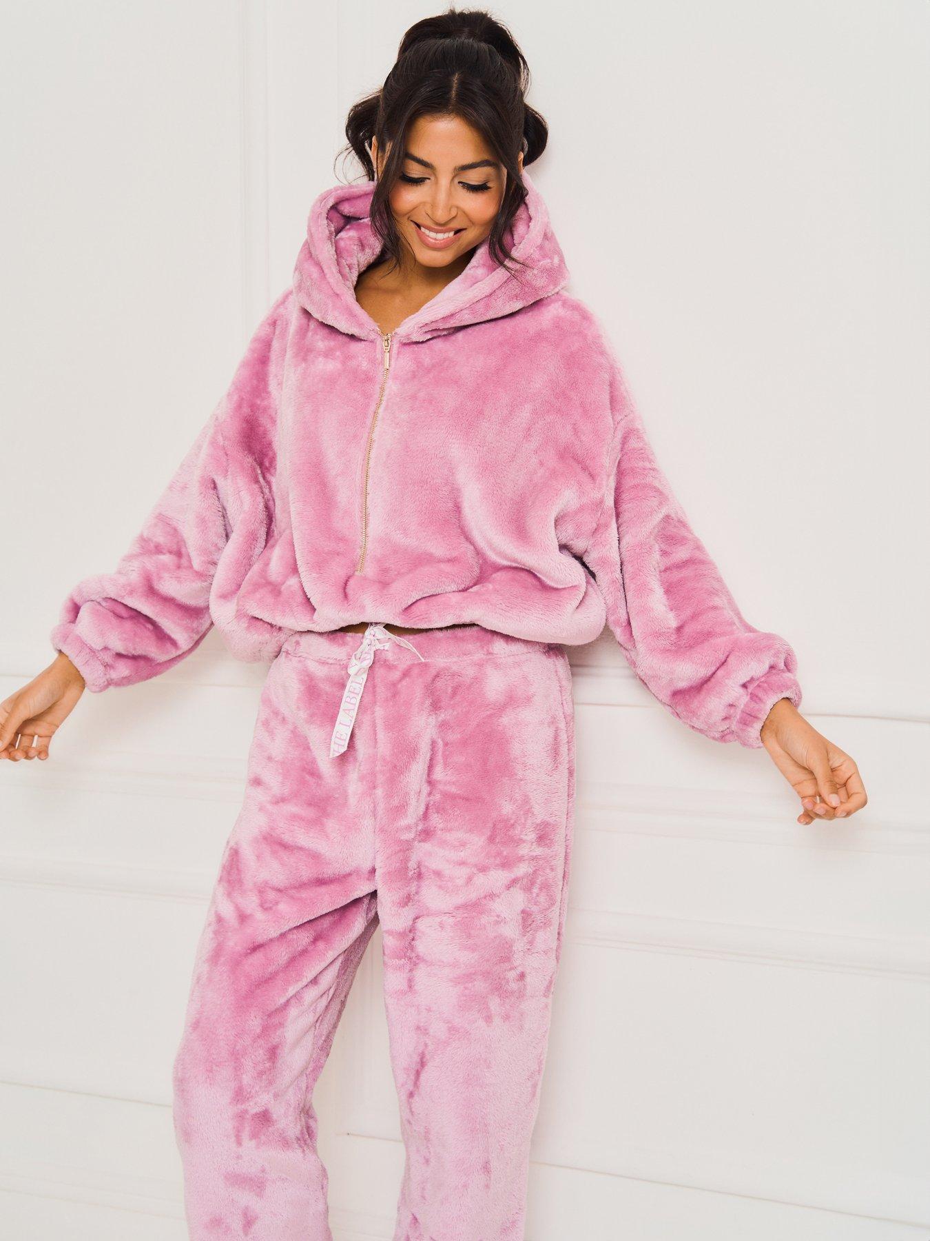 Chill Mode Hoodie And Jogger Set - Pink