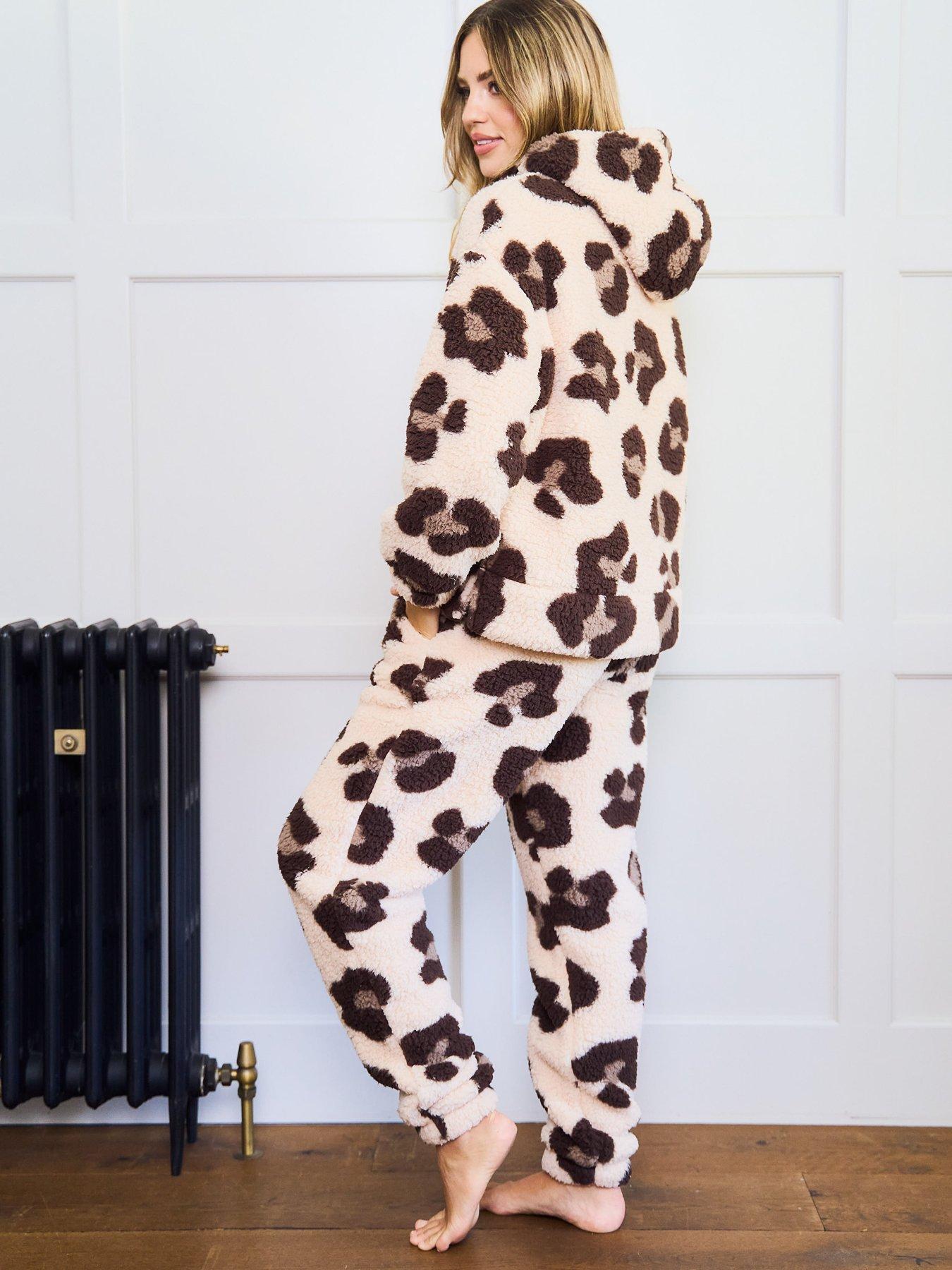 Womens leopard lounge online set