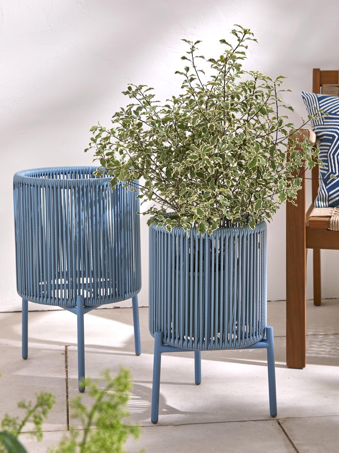 undefined Hawaii Set 2 Planter Covers (Blue)