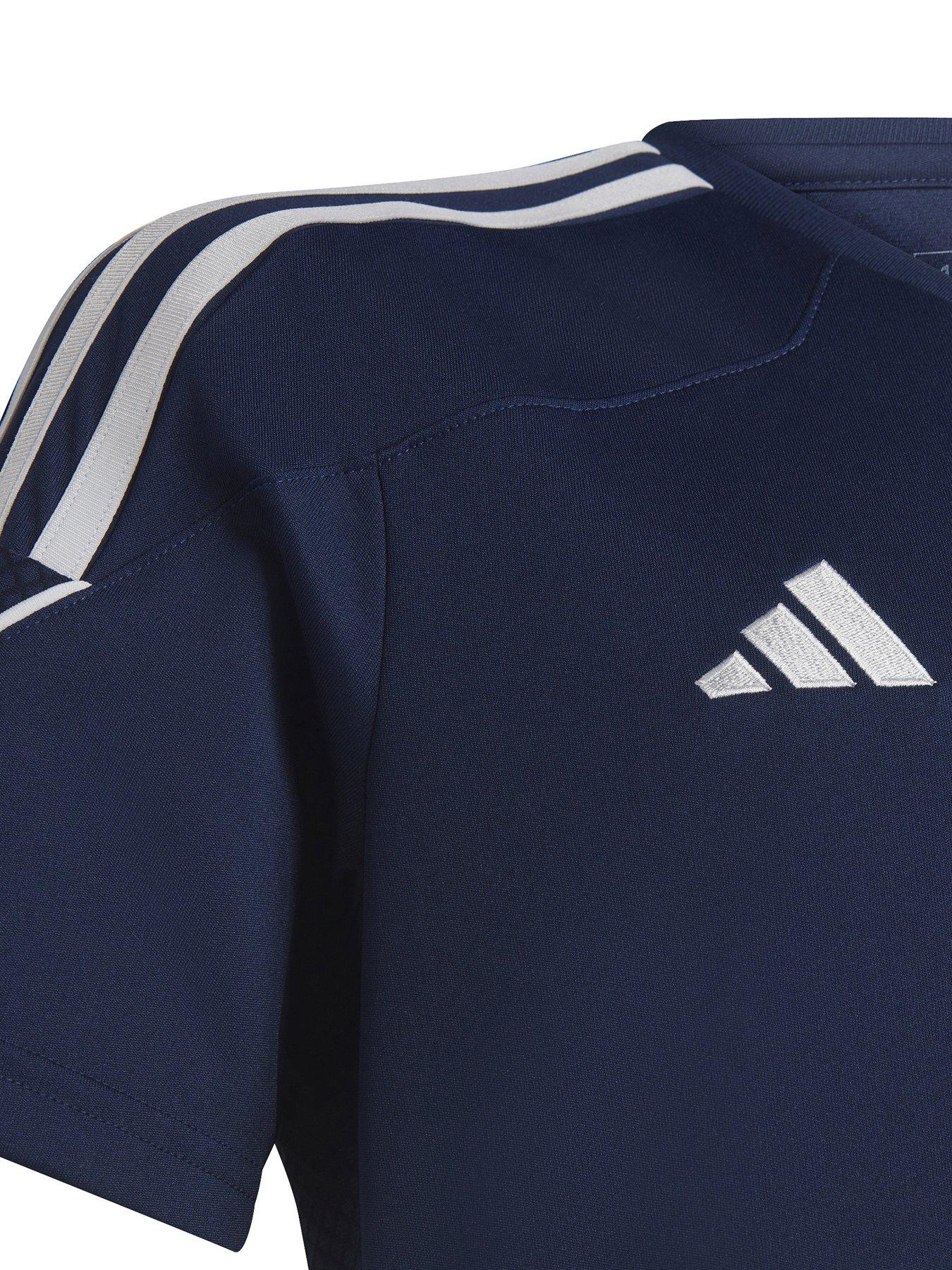 Image 3 of 4 of adidas Youth Tiro 23 Short Sleeve T-Shirt - Navy