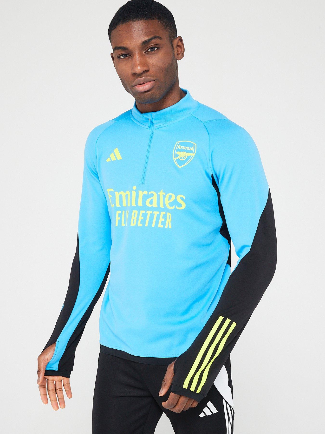 Arsenal training top store blue