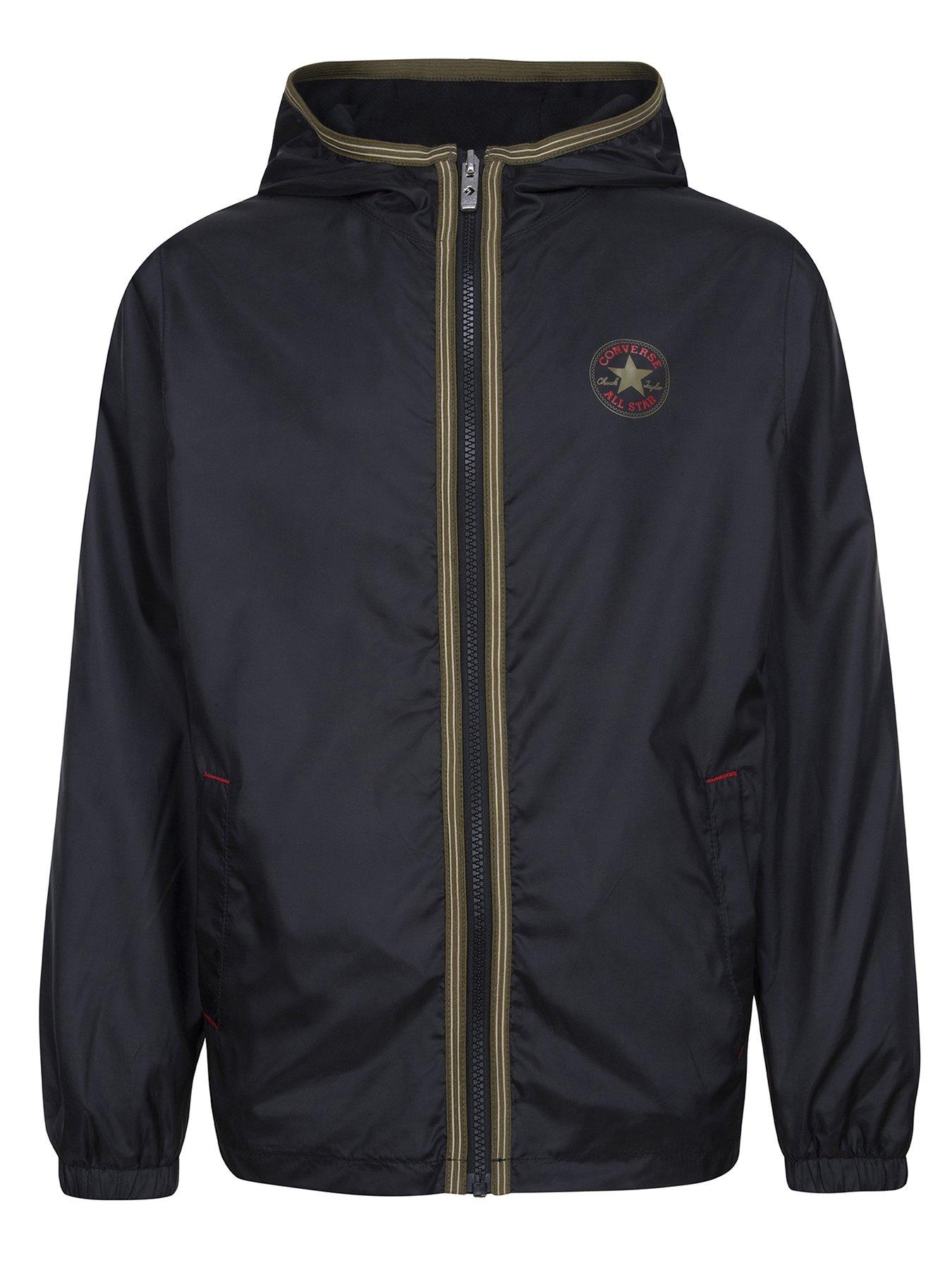 Converse Older Boys Core Windbreaker - Black