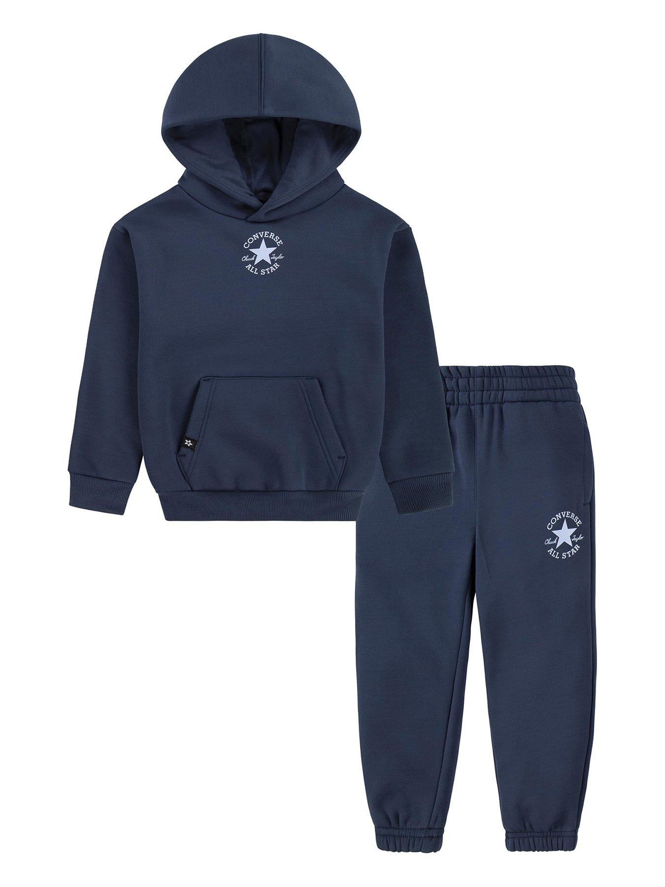 Converse Younger Boys Core Hoody and Pant Set Navy Very