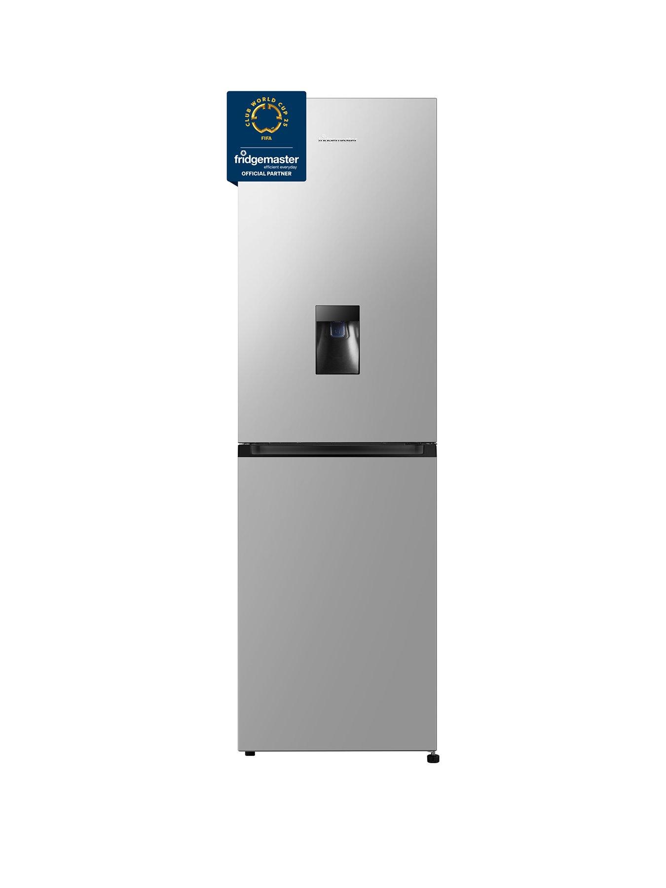 Product photograph of Fridgemaster Mc55251des 55cm Wide Total No Frost Freestanding Fridge Freezer - Silver from very.co.uk