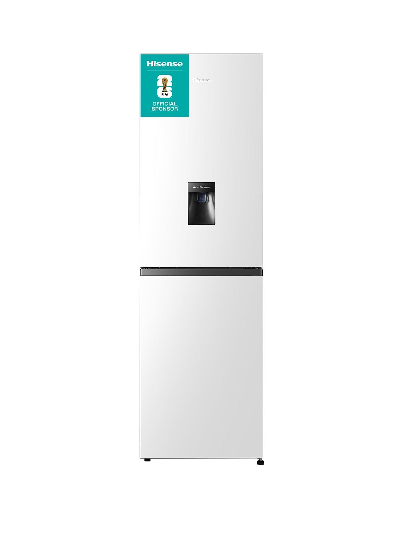 Hisense RB327N4WWE 55cm Wide, Total No Frost, Freestanding Fridge Freezer - White