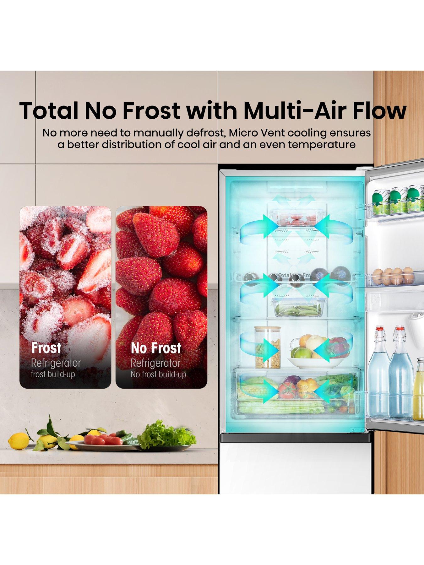 Image 4 of 7 of Hisense RB327N4WWE 55cm Wide, Total No Frost, Freestanding Fridge Freezer - White