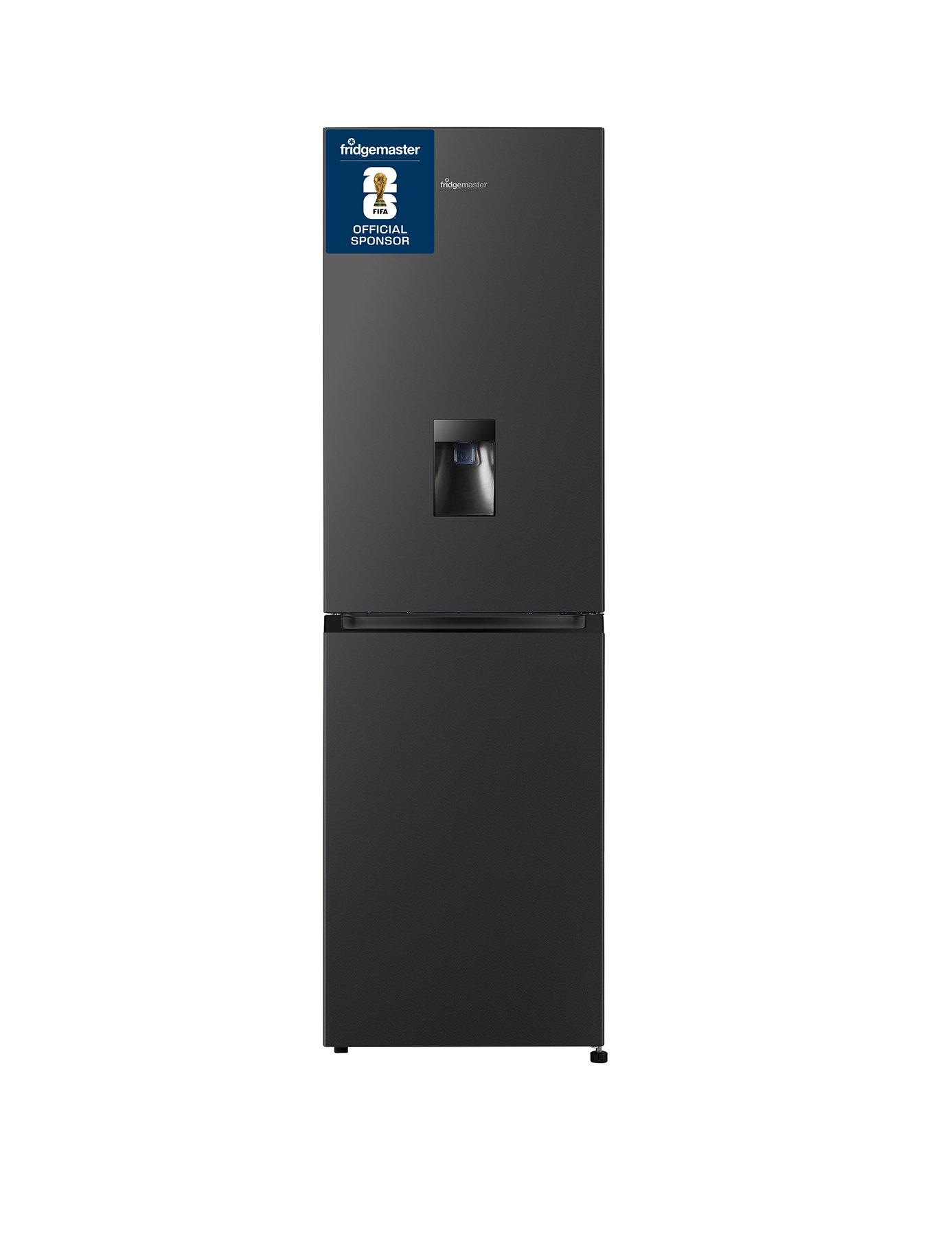 Fridgemaster MC55251DEB 55cm Wide, Total No Frost, Freestanding Fridge Freezer - Black