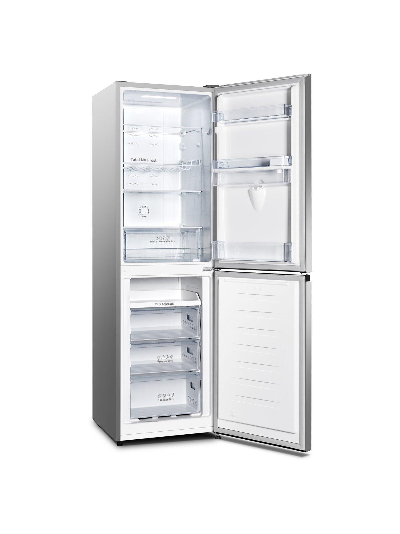 Image 2 of 7 of Hisense RB327N4WCE 55cm Wide, Total No Frost, Freestanding Fridge Freezer - Stainless Steel