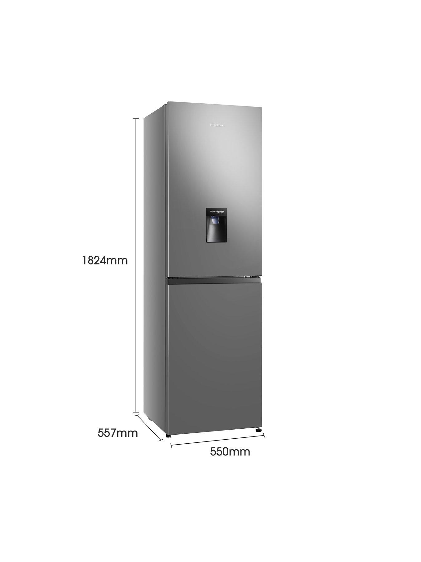 Image 6 of 7 of Hisense RB327N4WCE 55cm Wide, Total No Frost, Freestanding Fridge Freezer - Stainless Steel