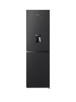 Product photograph of Hisense Rb327n4wbe 55cm Wide Total No Frost Freestanding Fridge Freezer - Black from very.co.uk