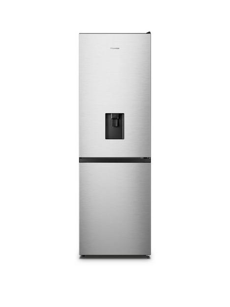 hisense-rb390n4wce-60cm-wide-total-no-frost-freestanding-fridge-freezer-stainless-steel