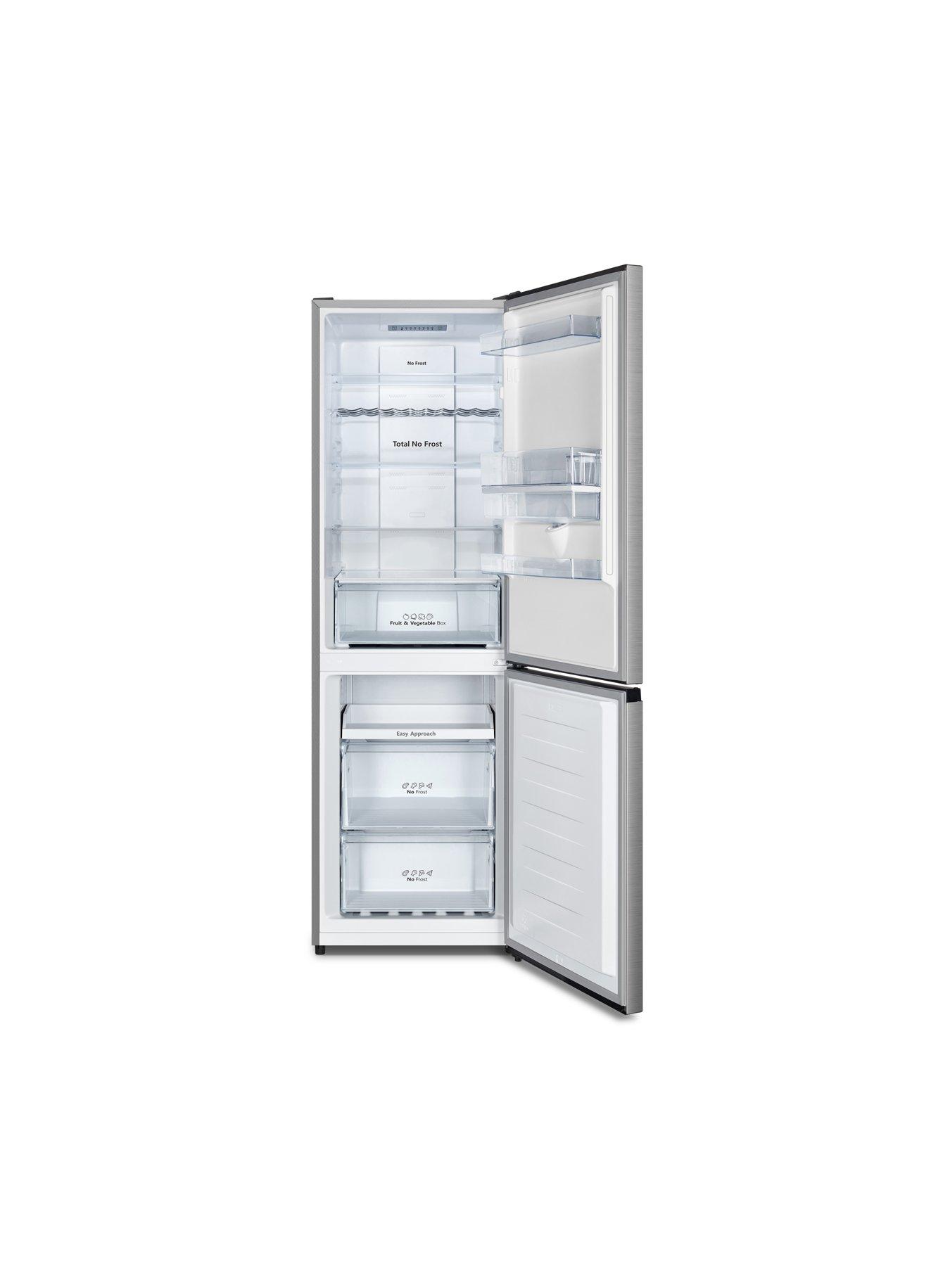 Image 2 of 7 of Hisense RB390N4WCE 60cm Wide, Total No Frost, Freestanding Fridge Freezer - Stainless Steel