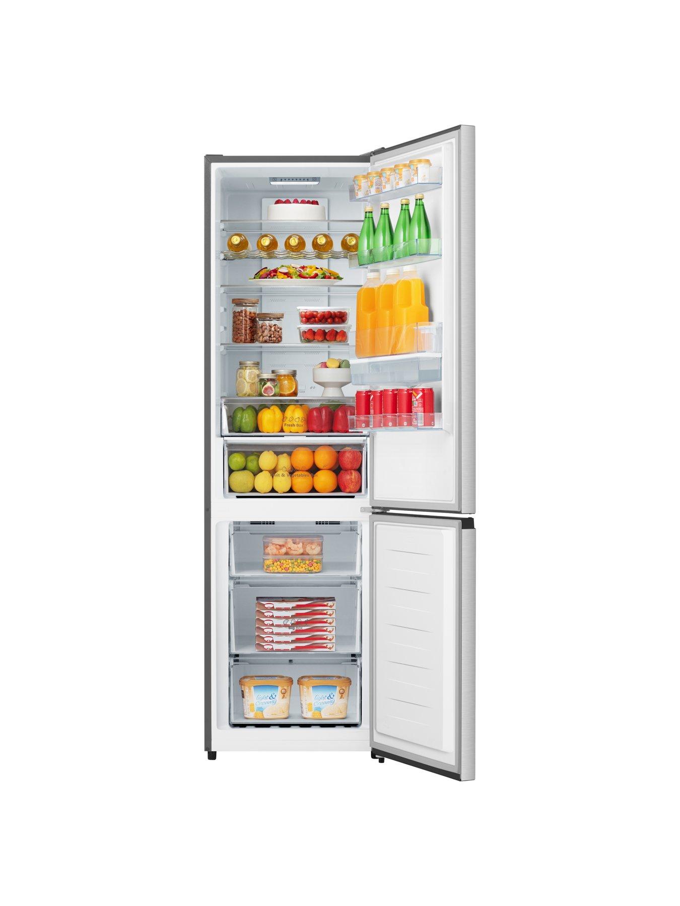 Image 2 of 7 of Hisense RB435N4WCE 60cm Wide, Total No Frost, Freestanding Fridge Freezer - Stainless Steel