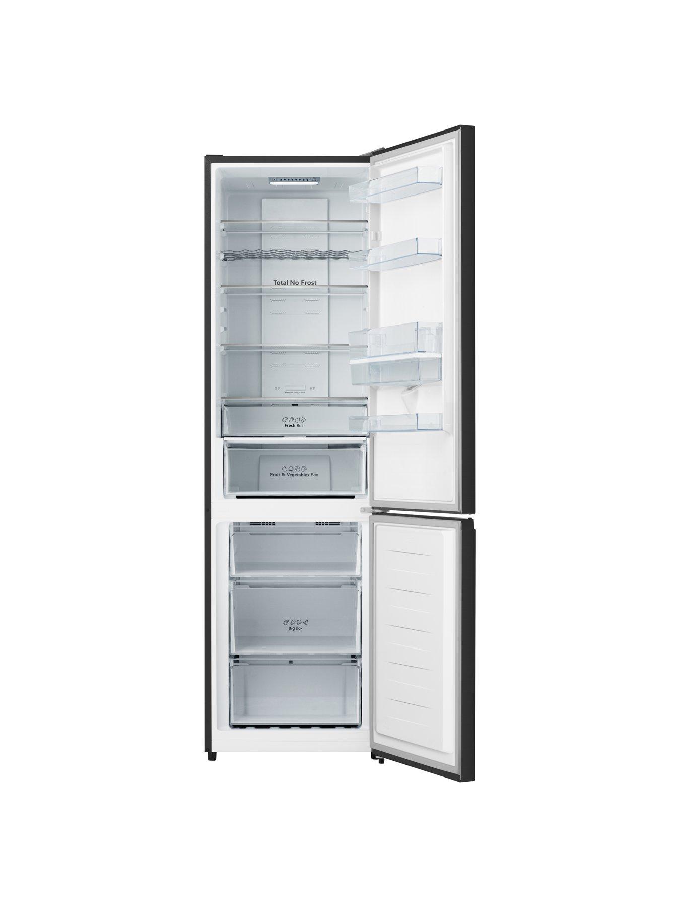 Image 2 of 7 of Hisense RB435N4WFE 60cm Wide, Total No Frost, Freestanding Fridge Freezer - Black Stainless Steel