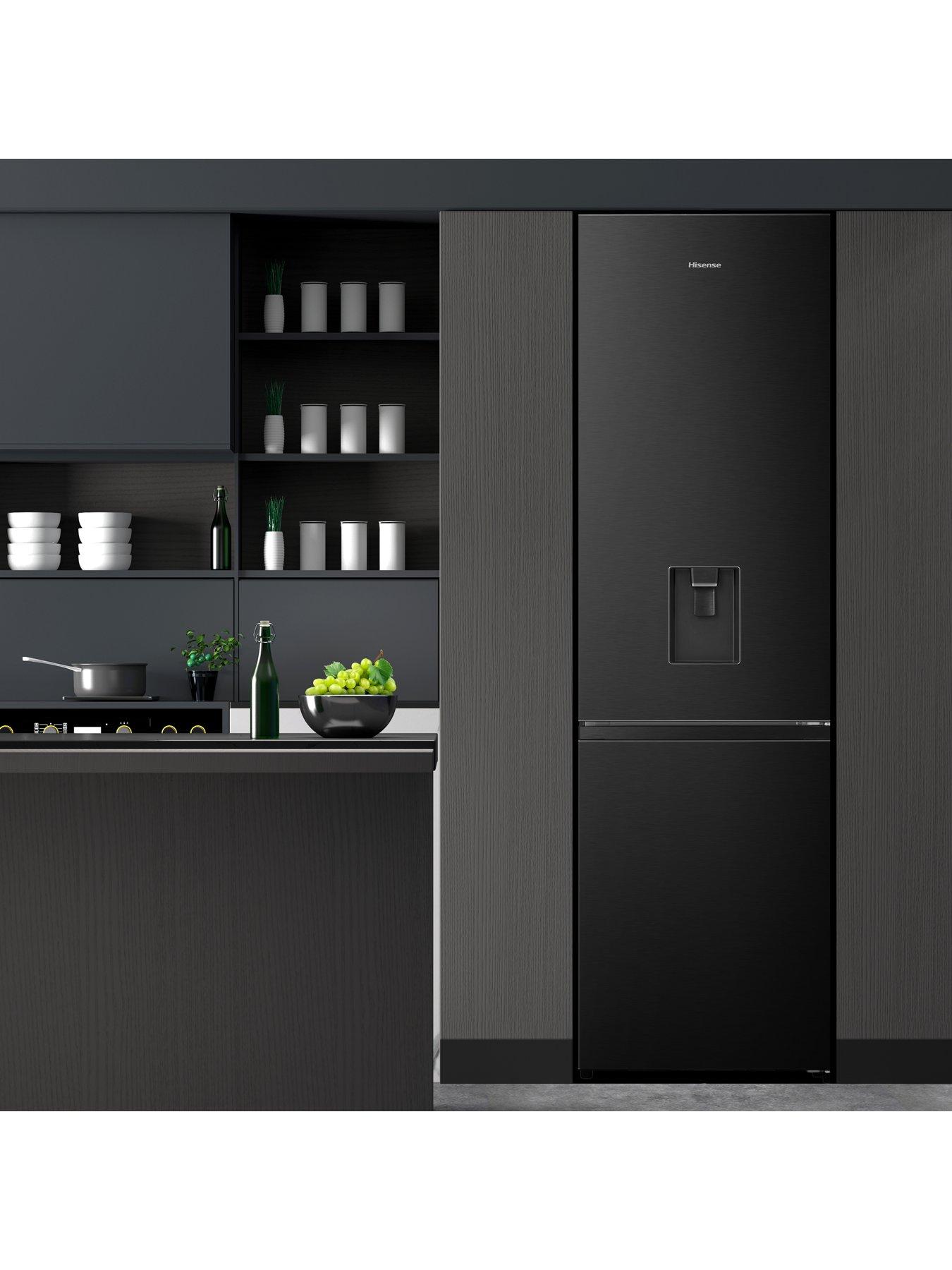 Image 3 of 7 of Hisense RB435N4WFE 60cm Wide, Total No Frost, Freestanding Fridge Freezer - Black Stainless Steel