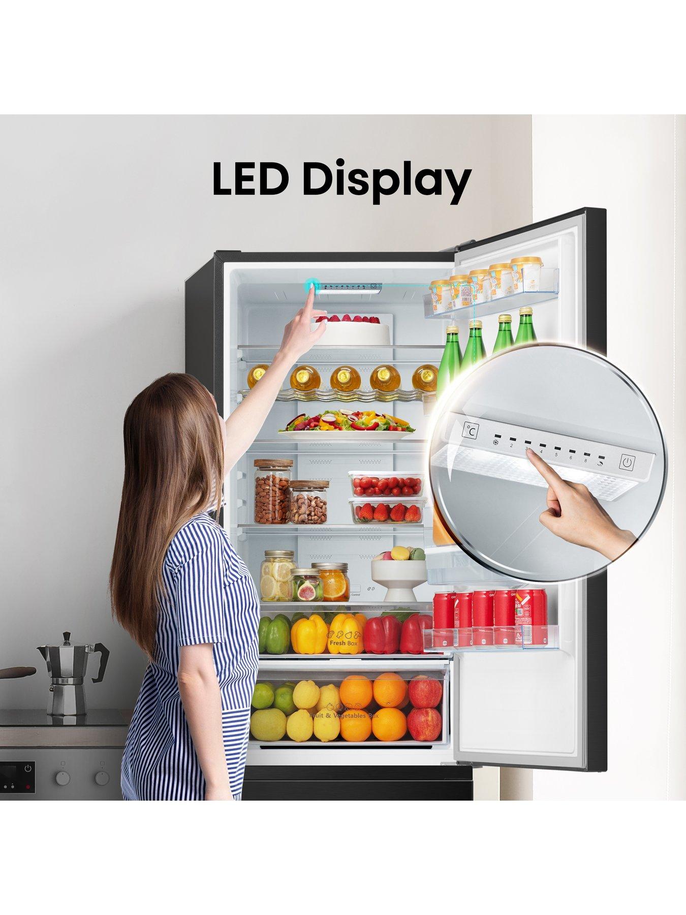 Image 5 of 7 of Hisense RB435N4WFE 60cm Wide, Total No Frost, Freestanding Fridge Freezer - Black Stainless Steel