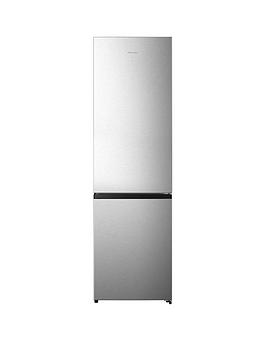 Product photograph of Hisense Rb440n4aca 60cm Wide Total No Frost A Rating Freestanding Fridge Freezer - Stainless Steel from very.co.uk