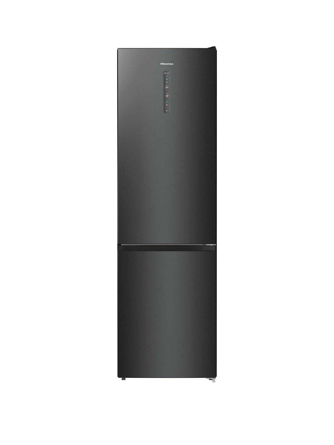 Hisense Rb470N4Sfcuk 60Cm Wide, Total No Frost, C Rating, Freestanding Fridge Freezer - Black Stainless Steel