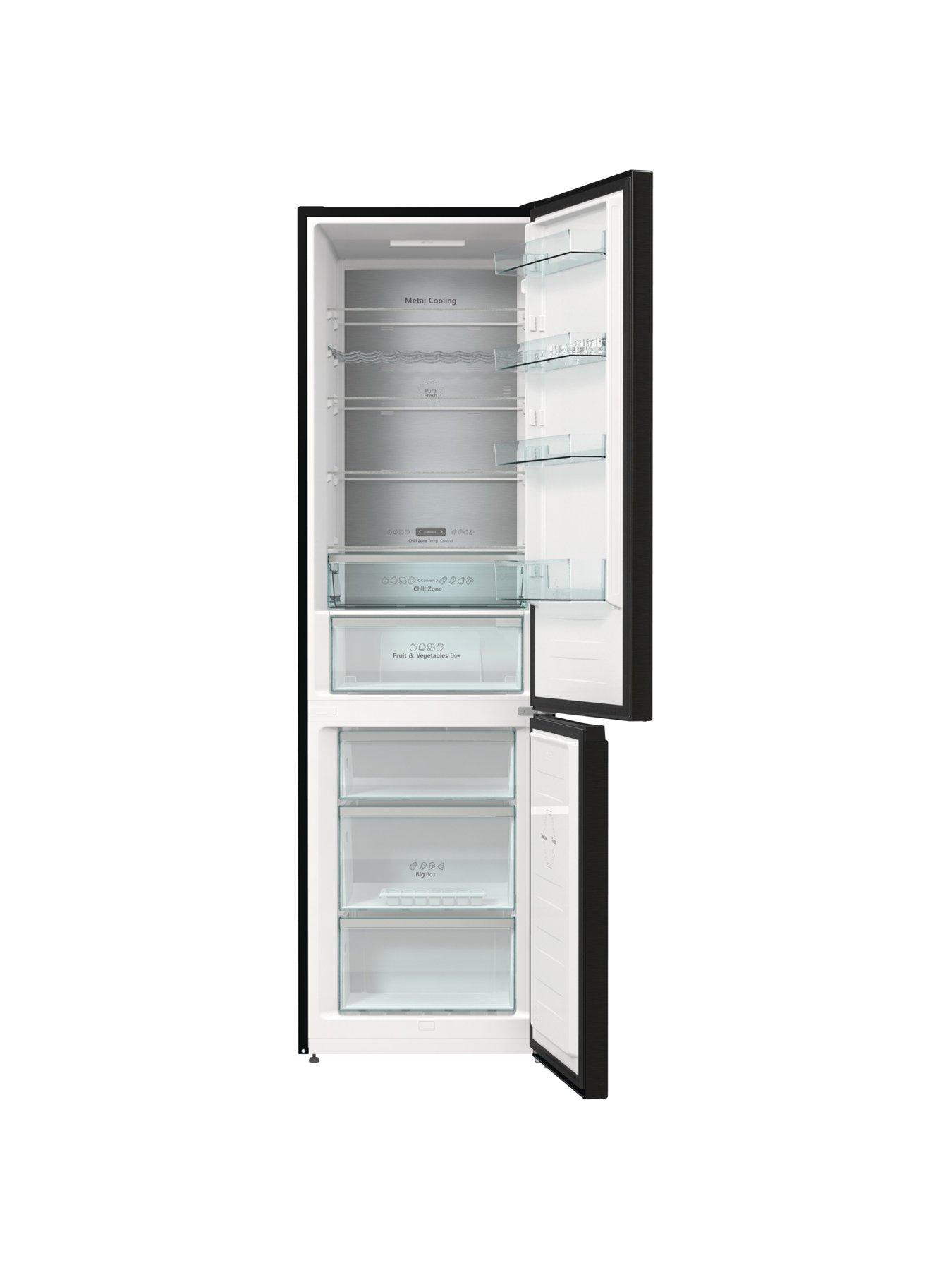 Image 2 of 7 of Hisense RB470N4SFCUK 60cm Wide, Total No Frost, C rating, Freestanding Fridge Freezer - Black Stainless Steel