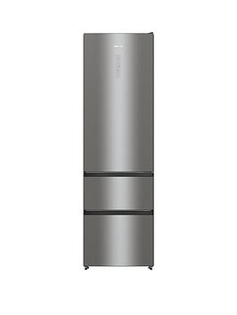 Hisense Rm469N4Aceuk 60Cm Wide, Triple Door, Freestanding Fridge Freezer - Stainless Steel