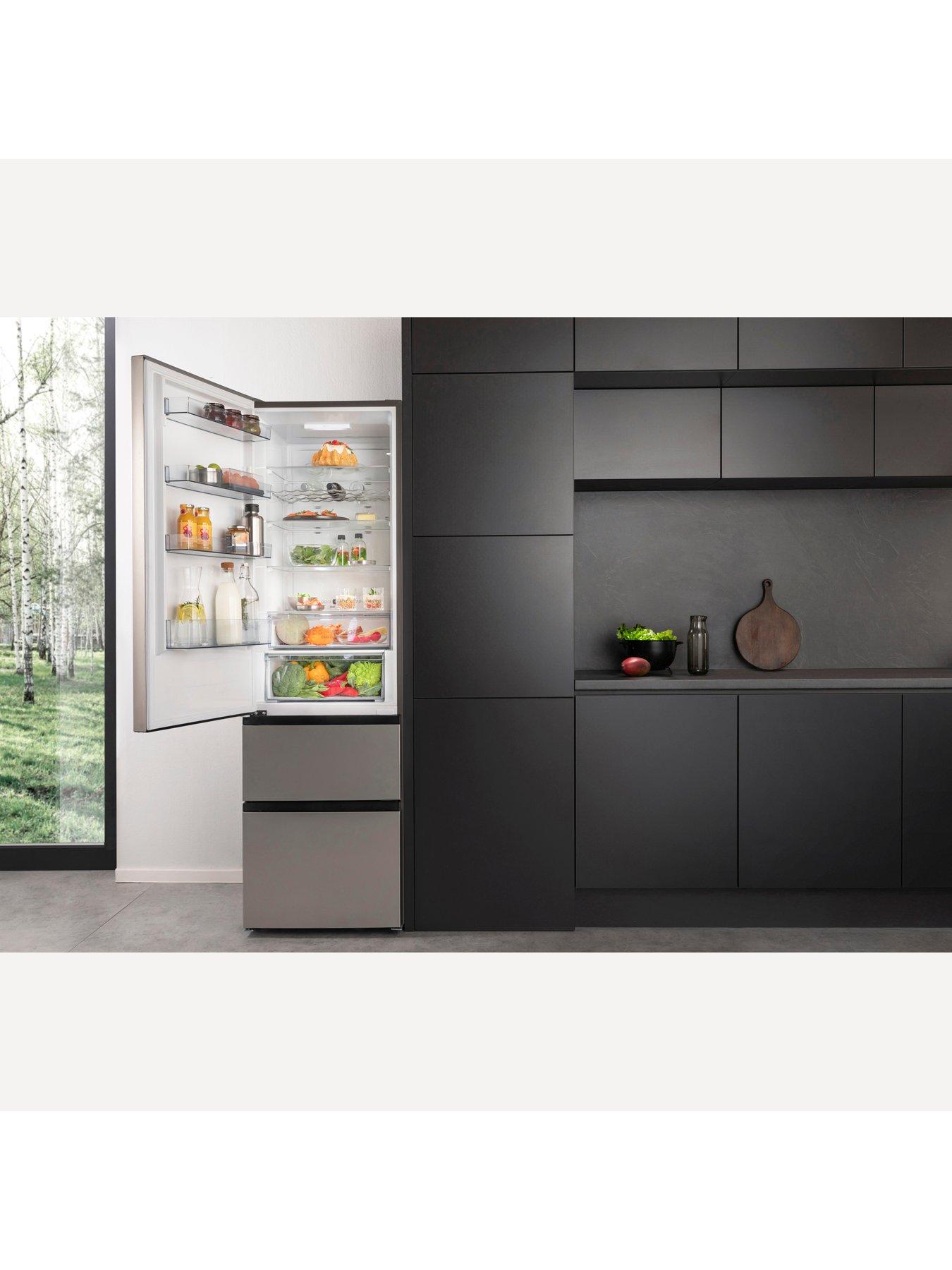 Image 3 of 6 of Hisense RM469N4ACEUK 60cm Wide, Triple Door, Freestanding Fridge Freezer - Stainless Steel