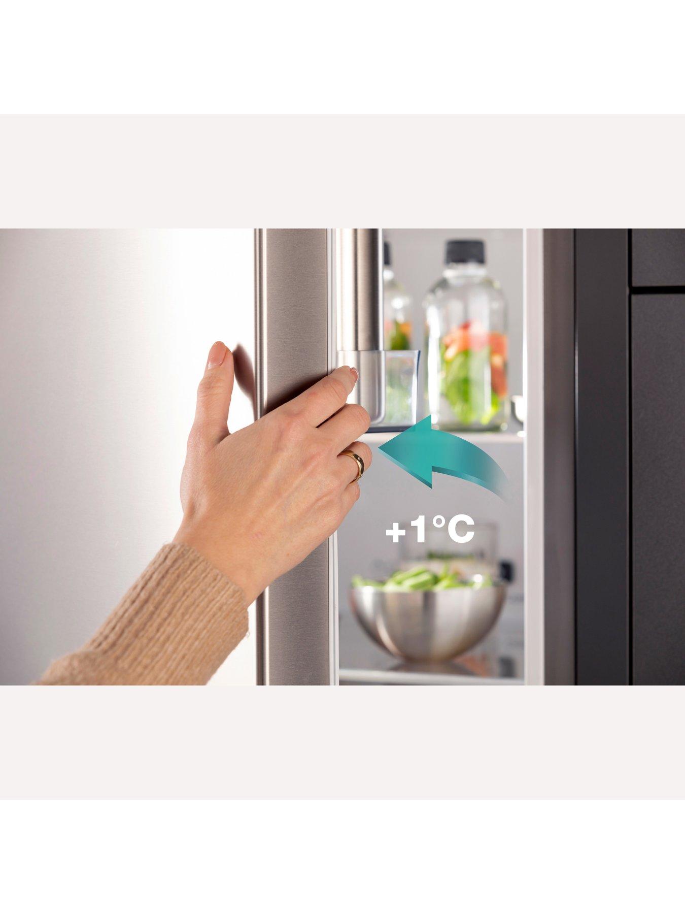 Image 5 of 6 of Hisense RM469N4ACEUK 60cm Wide, Triple Door, Freestanding Fridge Freezer - Stainless Steel