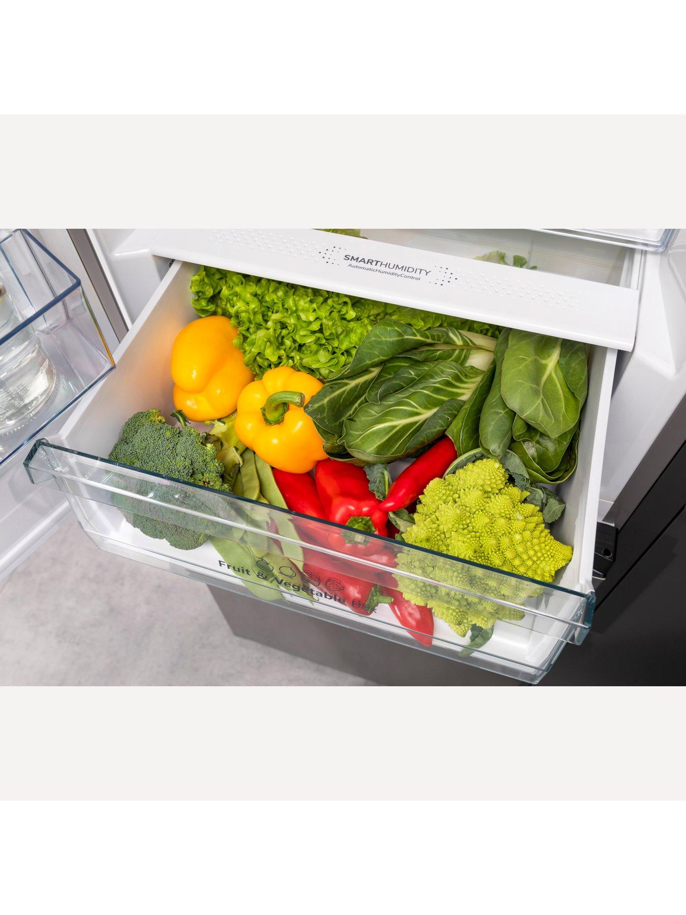 Image 6 of 6 of Hisense RM469N4ACEUK 60cm Wide, Triple Door, Freestanding Fridge Freezer - Stainless Steel