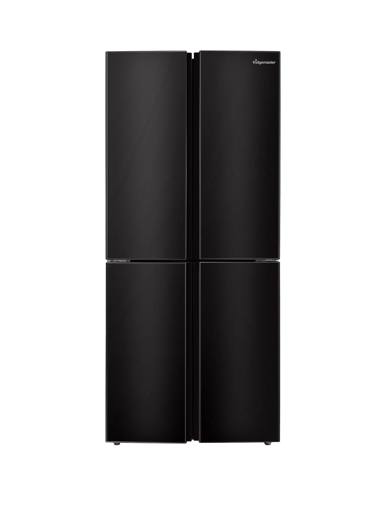 undefined MQ79394EB 80cm Cross Door, American Fridge Freezer - Black