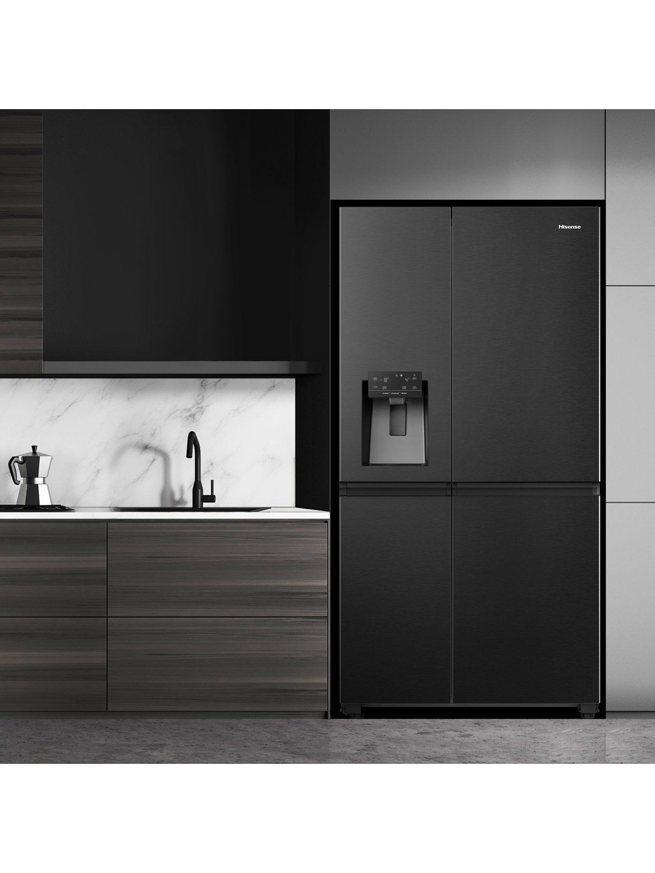 Image 3 of 8 of Hisense RS818N4IFE Pureflat Infinite series, 90cm Wide Side by Side, American Fridge Freezer - Black Stainless Steel