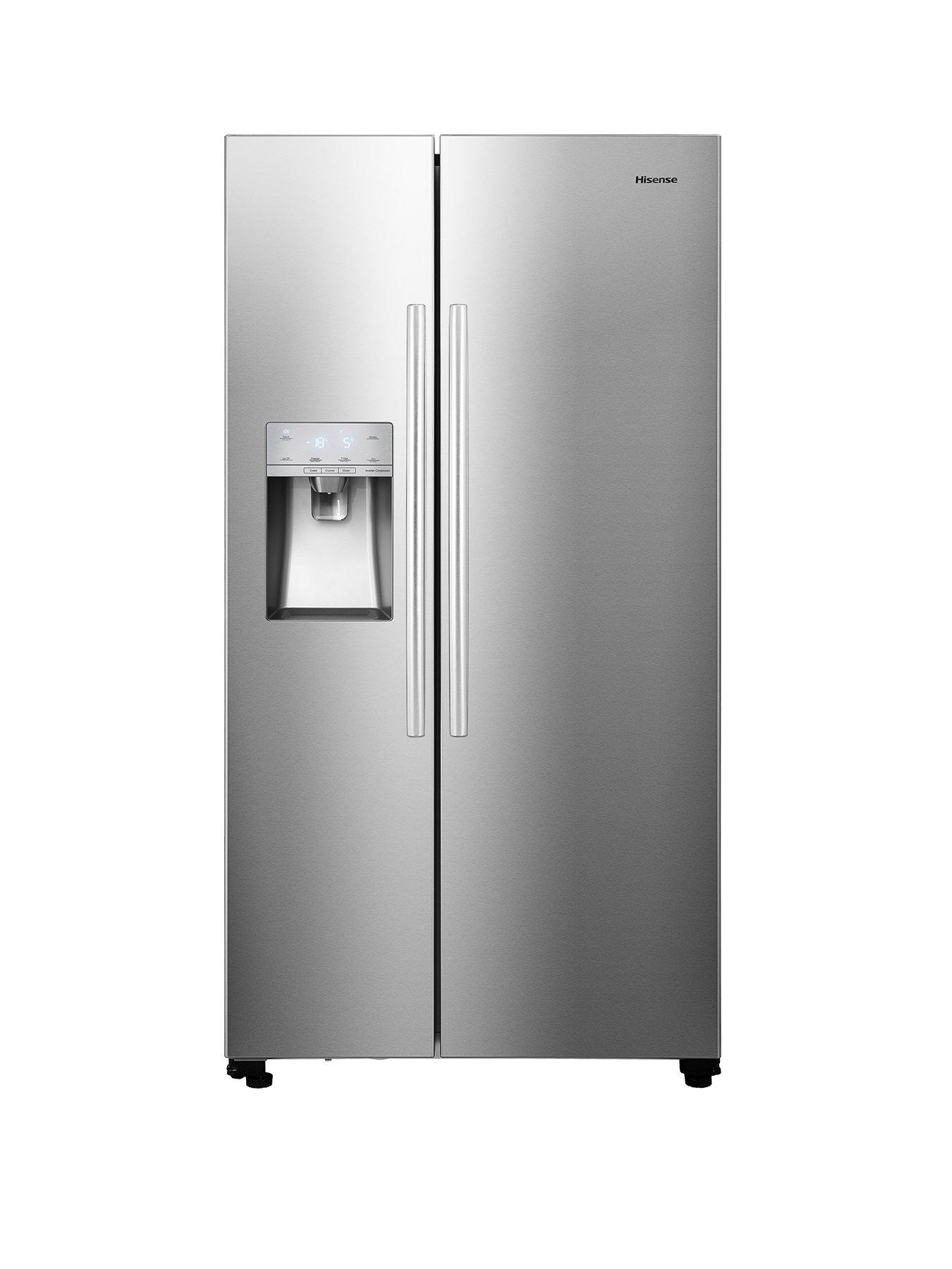 undefined RS694N4ICE 90cm Wide Side by Side, Water and Ice, American Fridge Freezer - Stainless Steel